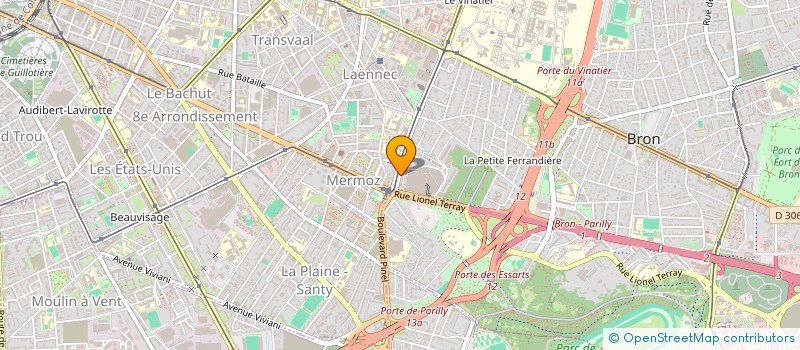 localisation de l'entreprise COMITE CTRAL ENTR MAG GALERIES LAFAYETTE à BRON