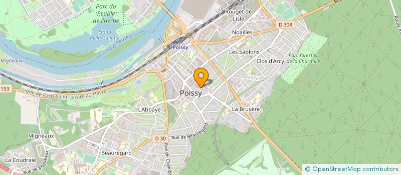 localisation de l'entreprise COMITE CULTURE ET LOISIRS  POISSY