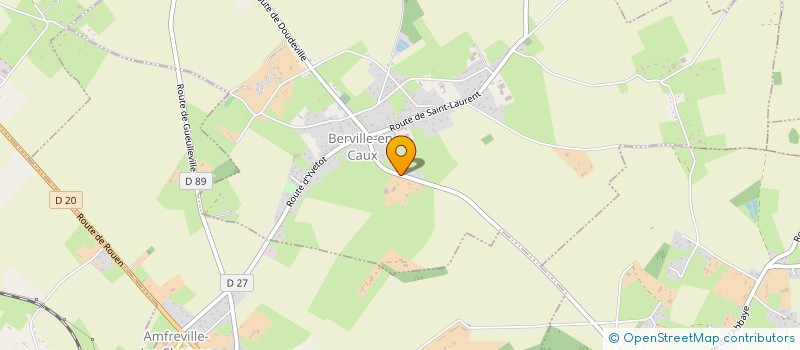 localisation de l'entreprise COMITE CULTUREL DE BERVILLE-EN-CAUX  BERVILLE-EN-CAUX