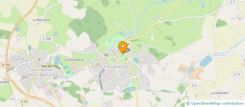 localisation de l'entreprise COMITE CYCLISTE DES COLLINES VENDEENNES  SEVREMONT