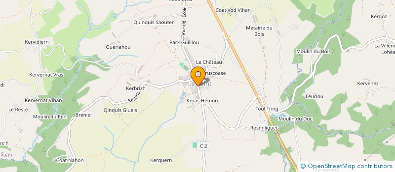 localisation de l'entreprise COMITE CYCLISTE DU CHALLENGE DU ROI MORVAN  LE SAINT