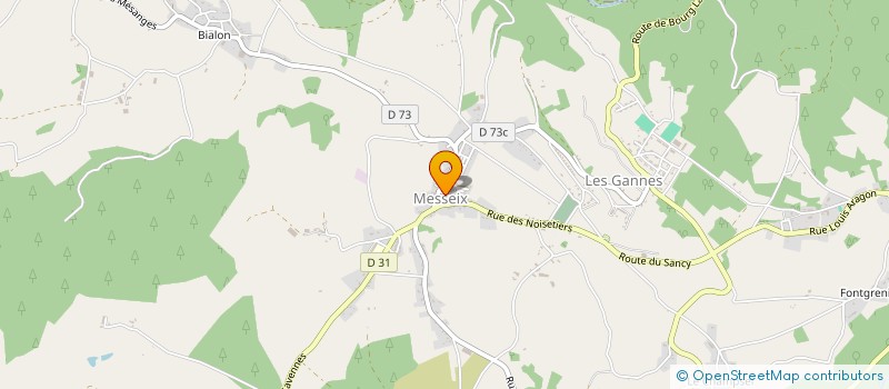 localisation de l'entreprise COMITE CYCLISTE // FETES DE MESSEIX  MESSEIX