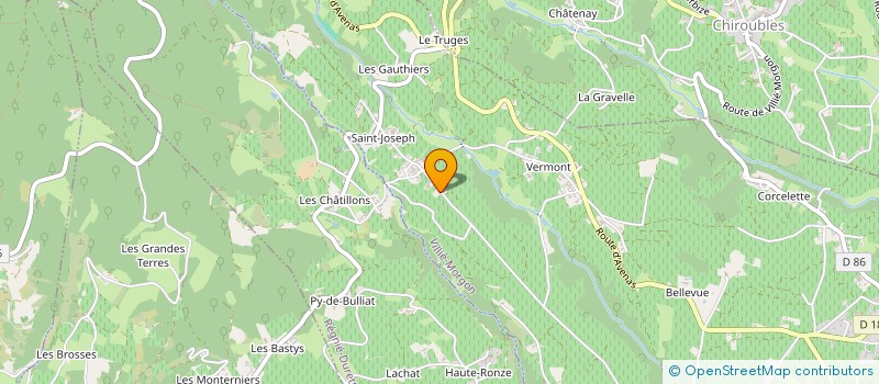 localisation de l'entreprise COMITE CYCLISTE VILLIE MORGON  VILLIE-MORGON