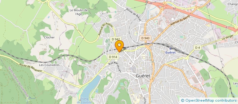 localisation de l'entreprise COMITE D'ACCUEIL CREUSOIS à GUERET