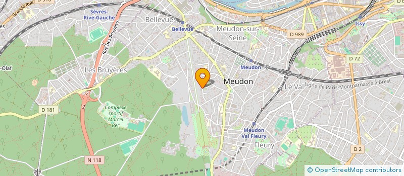localisation de l'entreprise COMITE D ACCUEIL DES REFUGIES A MEUDON à MEUDON