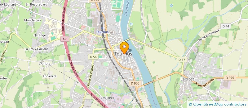 localisation de l'entreprise COMITE D'ACCUEIL ET ENTRAIDE à TOURNUS