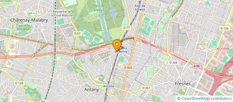 localisation de l'entreprise COMITE D'ACTION CHRETIENNE  ANTONY