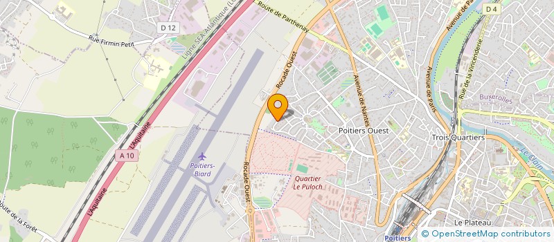 localisation de l'entreprise COMITE D'ACTION DE POITIERS OUEST à POITIERS