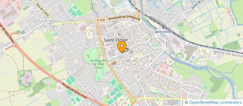 localisation de l'entreprise COMITE D ACTION ECONOMIQUE ET SOCIALE  SAINT-OMER