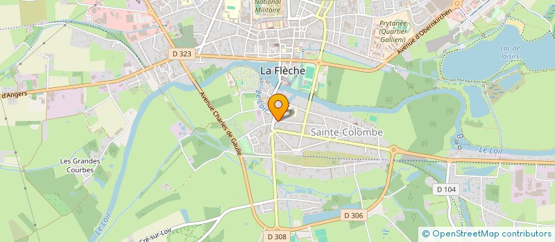 localisation de l'entreprise COMITE D' ACTION ET DE DEFENSE DES VICTIMES DES INONDATIONS DU LOIR à LA FLECHE