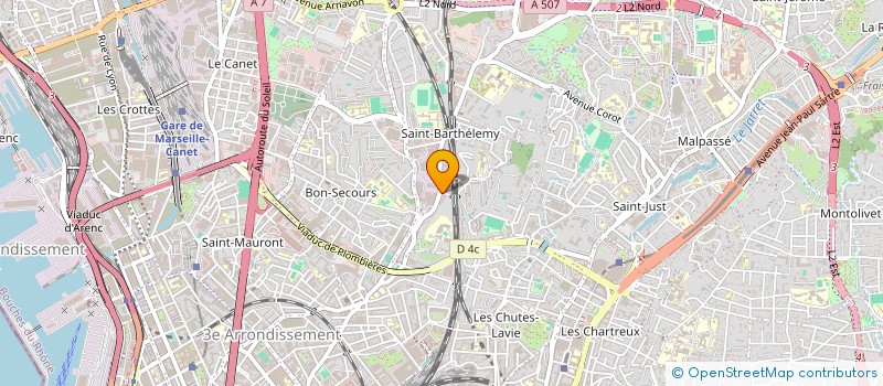 localisation de l'entreprise COMITE D'ACTION SOCIALE à MARSEILLE