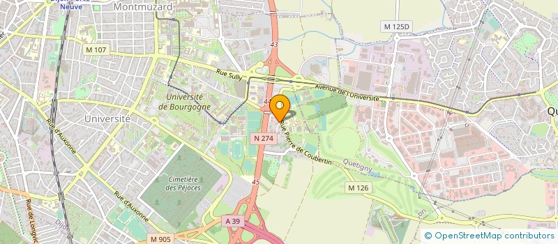 localisation de l'entreprise COMITE D ACTION SOCIALE à DIJON