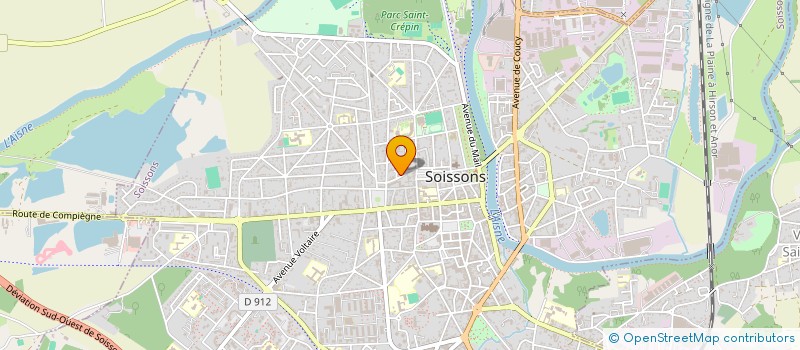 localisation de l'entreprise COMITE D ACTION SOCIALE à SOISSONS