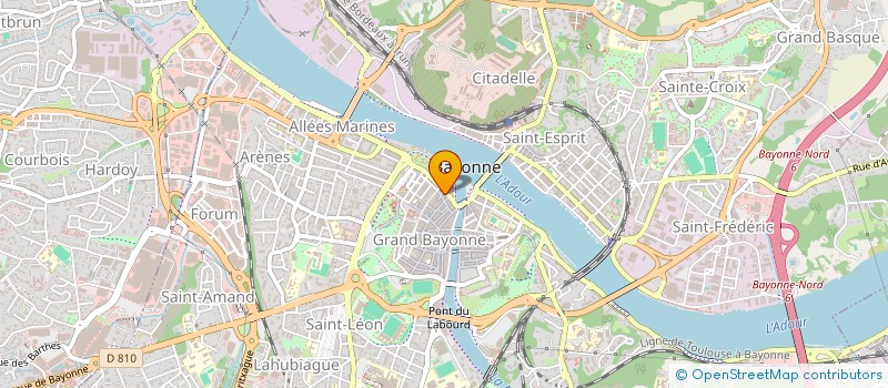 localisation de l'entreprise COMITE D'ACTION SOCIALE DE BAYONNE à BAYONNE