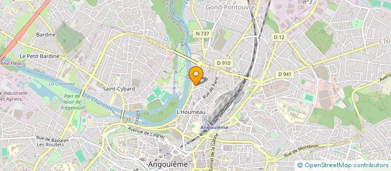 localisation de l'entreprise COMITE D ACTION SOCIALE DE LA COMMUNAUTE D AGGLOMERATION DU GRAND ANGOULEME à ANGOULEME