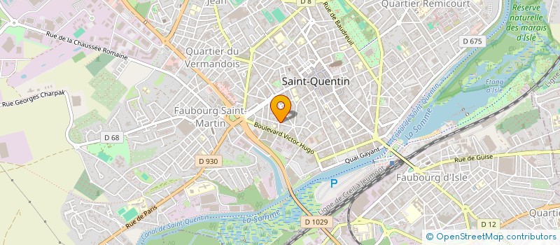 localisation de l'entreprise COMITE D'ACTION SOCIALE DE LA CRS 21 à SAINT-QUENTIN