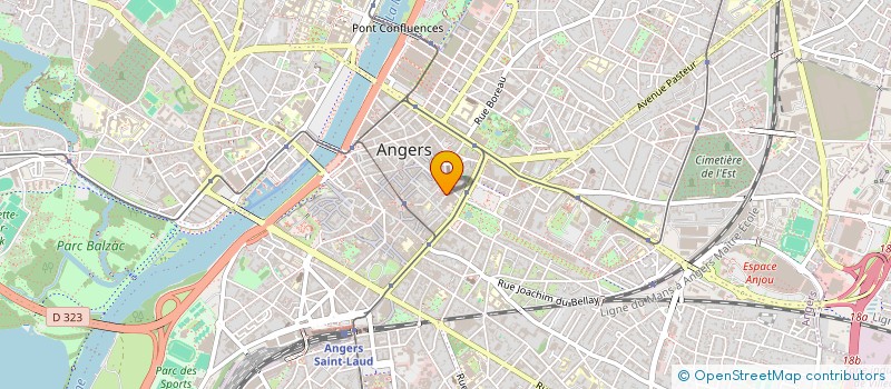 localisation de l'entreprise COMITE D'ACTION SOCIALE DU PERSONNEL DE LA VILLE D'ANGERS, D'ANGERS LOIRE METROPOLE ET DU CENTRE COMMUNAL D'ACTION SOCIA  ANGERS