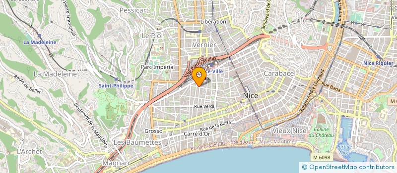 localisation de l'entreprise COMITE D'ACTION SOCIALE JUIVE DE NICE, ALPES-MARITIMES CORSE CASIN à NICE