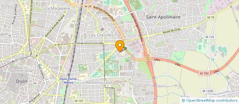 localisation de l'entreprise COMITE D ACTION SOCIALE OPAC à DIJON