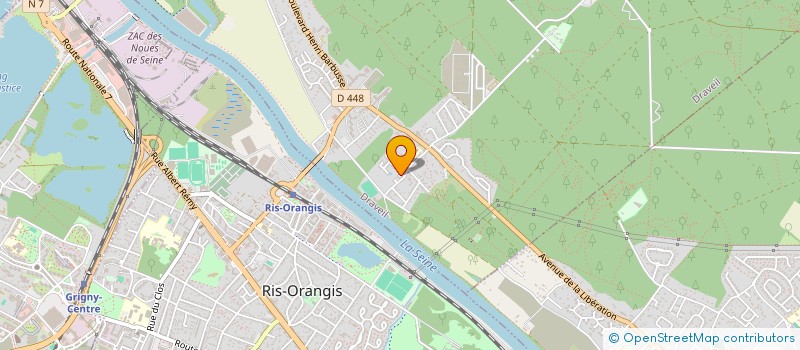 localisation de l'entreprise COMITE D'ACTIONS CULTURELLES POUR L'EPANOUISSEMENT SOCIAL ET SPORTIF à DRAVEIL