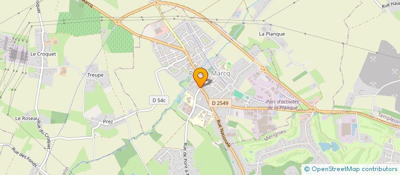 localisation de l'entreprise COMITE D'ACTIVITES PHYSIQUES D'ADULTES  PONT-A-MARCQ