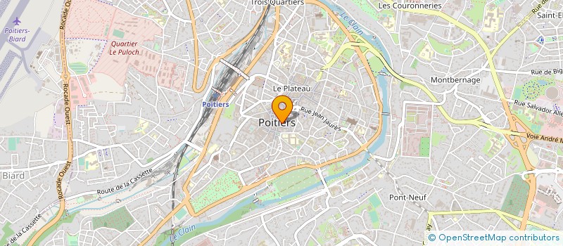 localisation de l'entreprise COMITE D'ACTIVITES SOCIALES ET CULTURELLES DE GRAND POITIERS à POITIERS
