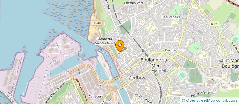 localisation de l'entreprise COMITE D'AIDE A L'AUMONERIE DES COLLEGES ET LYCEES PUBLICS DU GRAND BOULOGNE à BOULOGNE-SUR-MER