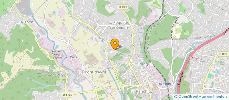 localisation de l'entreprise COMITE D AIDE A LA PROMOTION ET AU DEVELOPPEMENT DE L ART  LA ROQUETTE-SUR-SIAGNE