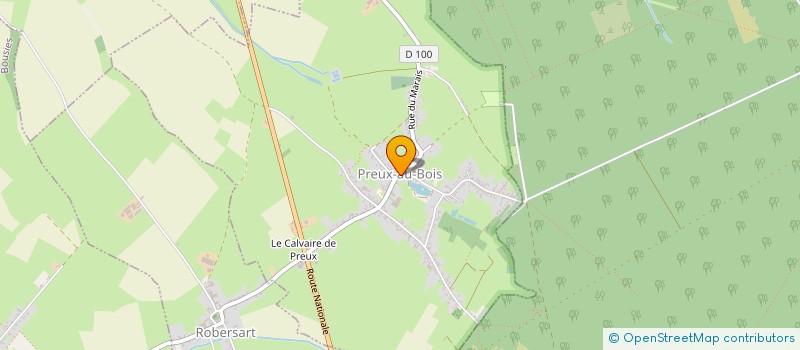 localisation de l'entreprise COMITE D'AIDE AUX ANCIENS DE PREUX -AU-BOIS à PREUX-AU-BOIS