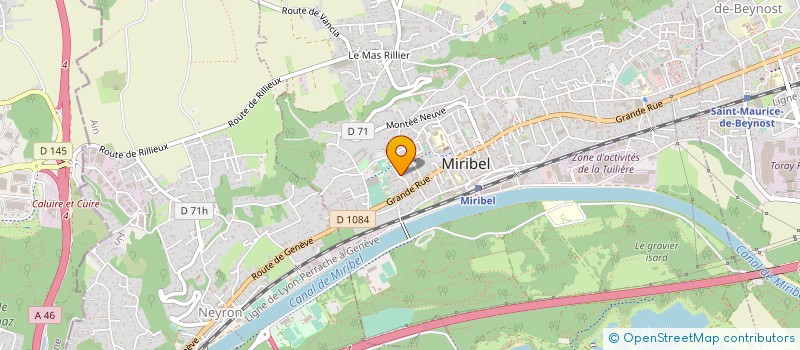 localisation de l'entreprise COMITE D AIDE AUX PERSONNES TRAUMATISEES ET HANDICAPEES à MIRIBEL