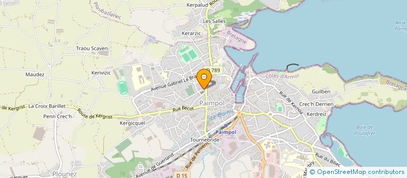 localisation de l'entreprise COMITE D'AIDE ET DE SOINS A DOMICILE à PAIMPOL