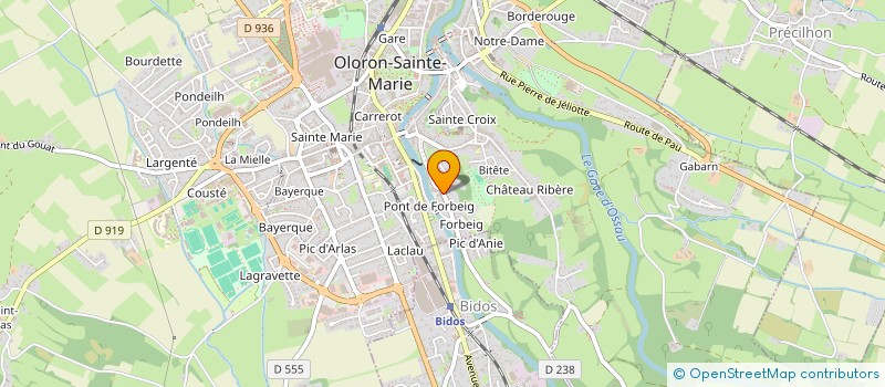 localisation de l'entreprise COMITE D AIDE PERSONNES AGEES  OLORON-SAINTE-MARIE