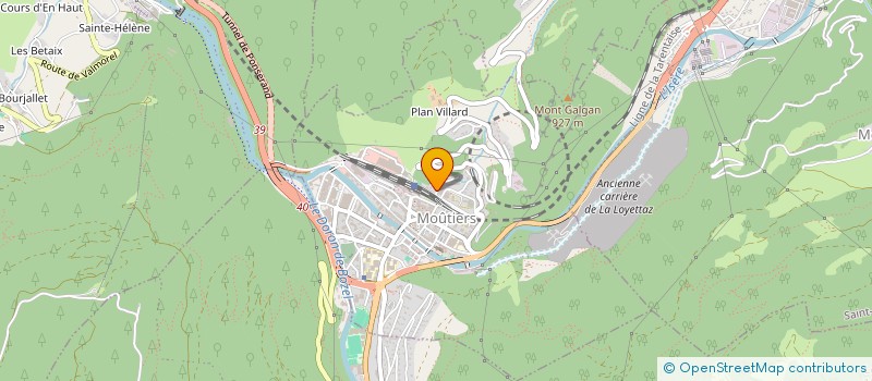 localisation de l'entreprise COMITE D'AMIS EMMAUS MOUTIERS TARENTAISE à MOUTIERS