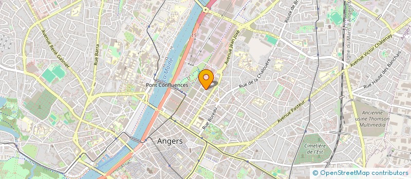 localisation de l'entreprise COMITE D'ANGERS DU MOUVEMENT DE LA PAIX à ANGERS