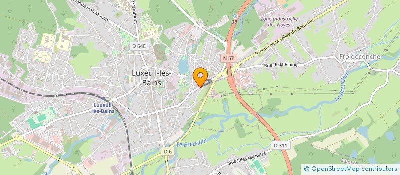 localisation de l'entreprise COMITE D ANIMATION  LUXEUIL-LES-BAINS