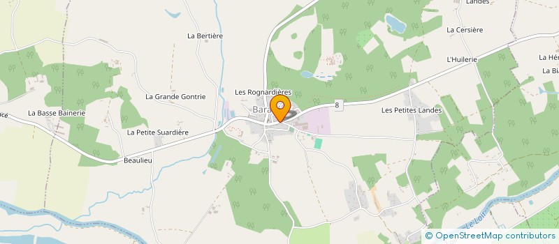 localisation de l'entreprise COMITE D'ANIMATION  MONTIGNE-LES-RAIRIES