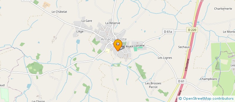 localisation de l'entreprise COMITE D'ANIMATION AGRICOLE ARTISANALE ET COMMERCIALE  SAINT-SULPICE-LES-FEUILLES