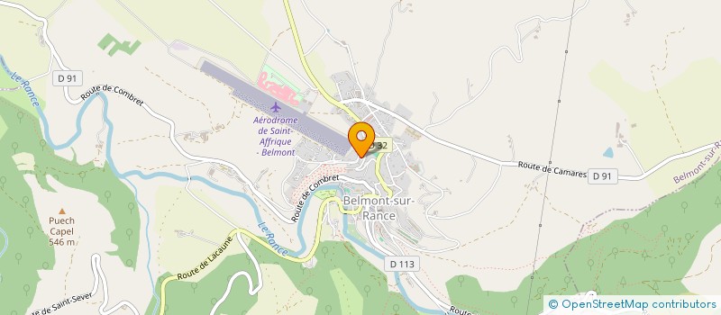 localisation de l'entreprise COMITE D'ANIMATION BELMONTAIS (C.A.B.)  BELMONT-SUR-RANCE