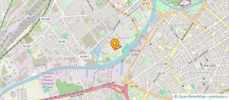 localisation de l'entreprise COMITE D' ANIMATION BOIS BLANCS  LILLE