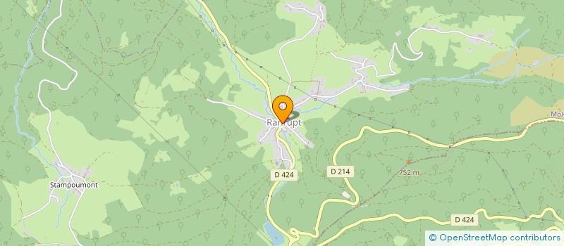 localisation de l'entreprise COMITE D ANIMATION BRUCHOIS  RANRUPT