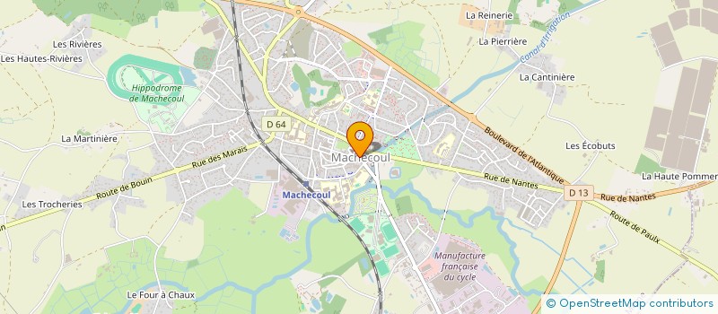 localisation de l'entreprise COMITE D'ANIMATION CULTURELLE  MACHECOUL-SAINT-MEME