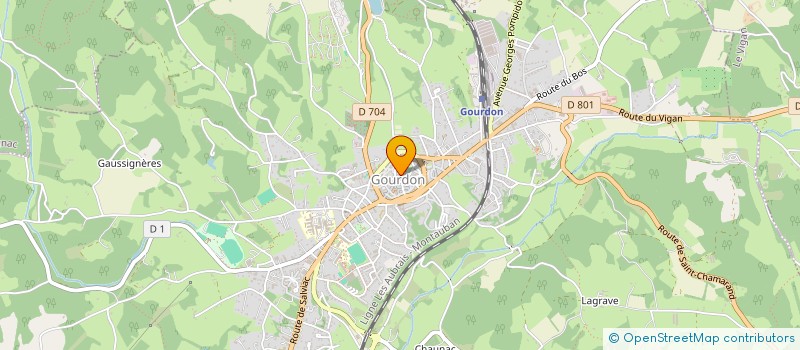 localisation de l'entreprise COMITE D'ANIMATION CULTURELLE DE GOURDON EN QUERCY à GOURDON