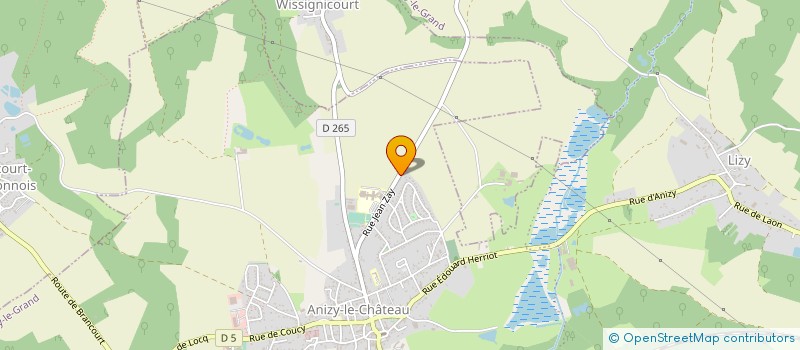 localisation de l'entreprise COMITE D ANIMATION D ANZY-LE-CHATEAU à ANIZY-LE-GRAND