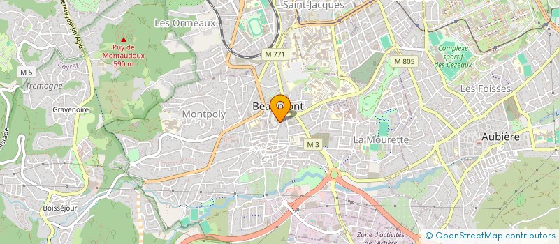 localisation de l'entreprise COMITE D'ANIMATION DE BEAUMONT à BEAUMONT