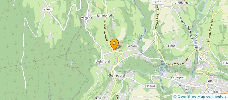 localisation de l'entreprise COMITE D ANIMATION DE BELMONT LUTHEZIEU LES ARTARINS à VALROMEY-SUR-SERAN
