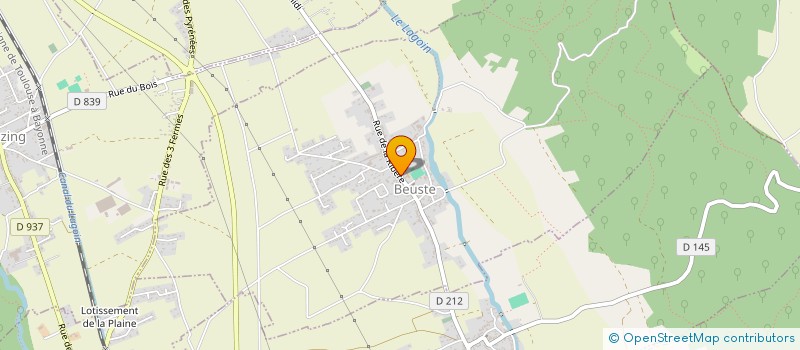 localisation de l'entreprise COMITE D'ANIMATION DE BEUSTE  BEUSTE