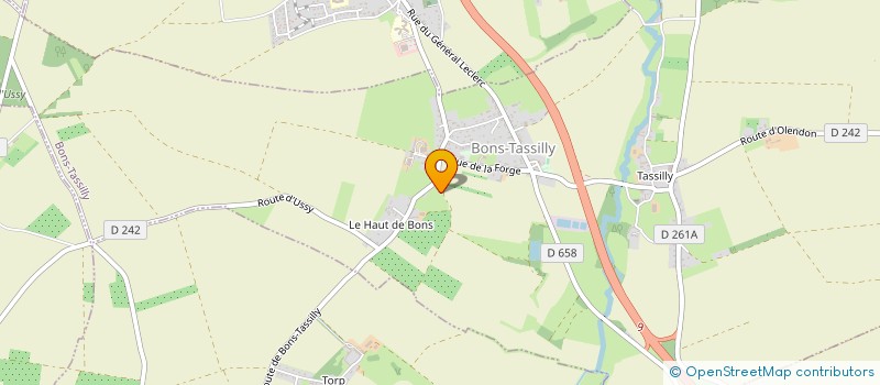 localisation de l'entreprise COMITE D'ANIMATION DE BONS TASSILLY  BONS-TASSILLY