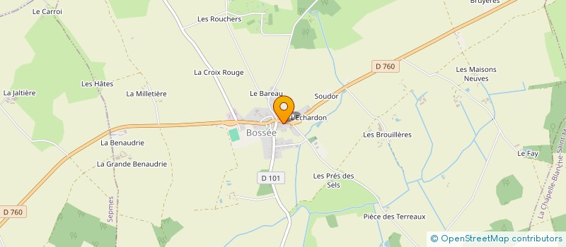 localisation de l'entreprise COMITE D'ANIMATION DE BOSSEE  BOSSEE