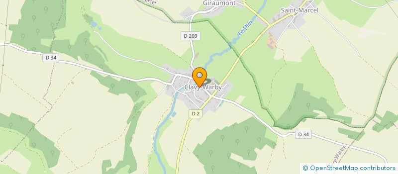 localisation de l'entreprise COMITE D'ANIMATION DE CLAVY-WARBY  CLAVY-WARBY