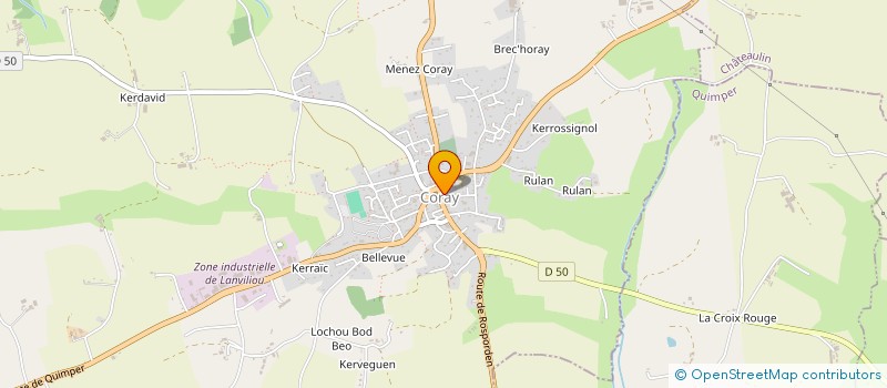 localisation de l'entreprise COMITE D'ANIMATION DE CORAY  CORAY